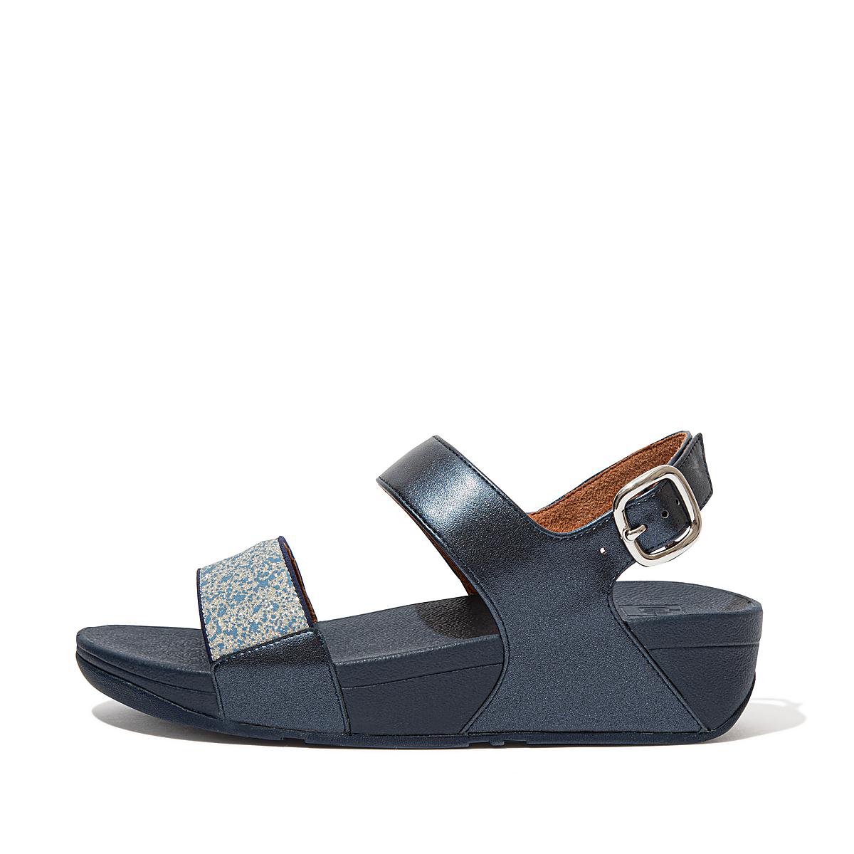 Fitflop Lulu Shimmer Back-Strap - Sandalen Damen - Navy (JNF894265)